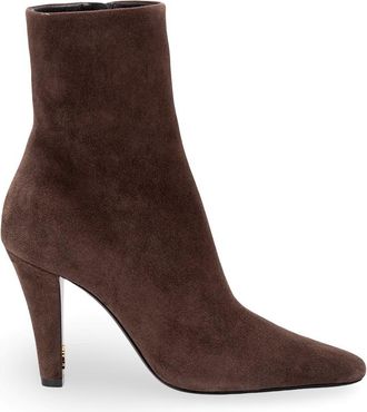 Saint Laurent Jill Booties In Suede