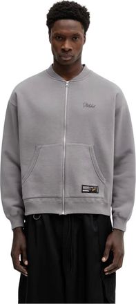 Neighborhood Hoodies & sweatvesten, Heren, Grijs, L, Katoen, Plain Sweat Zip Jacket LS
