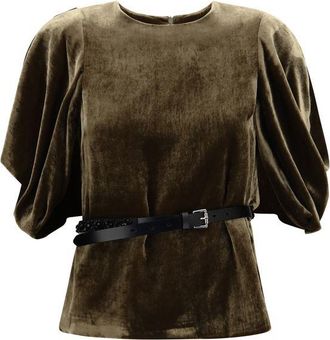 P.A.R.O.S.H. Brown Viscose Womens Blouse