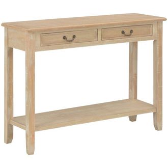 vidaXL Mesa Consola De Madera 110x35x80 Cm Vidaxl