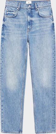Anine Bing Kate Cotton Straight-Leg Jeans