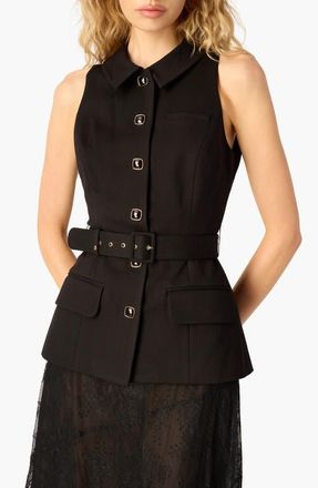 Cami NYC Yarra Belted Vest in Black at Nordstrom, Size Medium