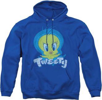 Gildan Looney Tunes Tweety Swirl Adult Pull Over Hoodie / Hooded Sweatshirt