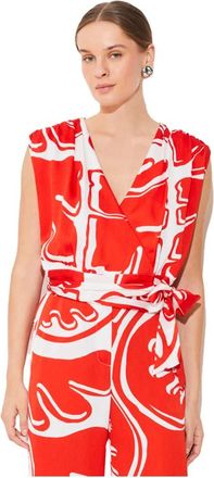 Suncoo Top Larisa - Dames - Tops zonder mouwen - Rood - XS - Polyester - Tops
