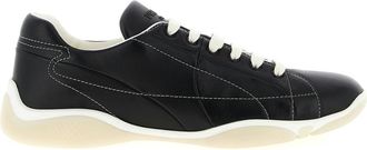 Prada Black Lace Up Sneakers