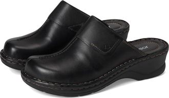 Josef Seibel Carole Womens Clog Shoes Dakota Black Leather : EU 38 (US Womens 7-7.5) M