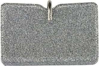 Anna Cecere Clutch con strass - Bags - Mujer - Gris - ONE SIZE