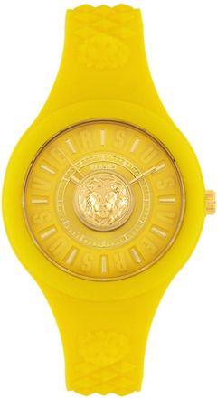 Versus Fire Island Lion Strap Watch In Yellow