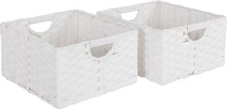 Seville Classics Pack of 2 Handwoven Baskets