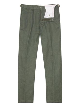 Orlebar Brown Broek met gespbandje - Groen