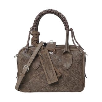Golden Goose Vita Handtas - Dames - Tassen - Groen - Maat: ONE Size Katoen
