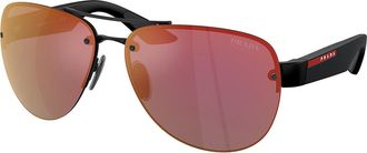 Prada PS55YS 1BO10A Mens Sunglasses Black Size 64