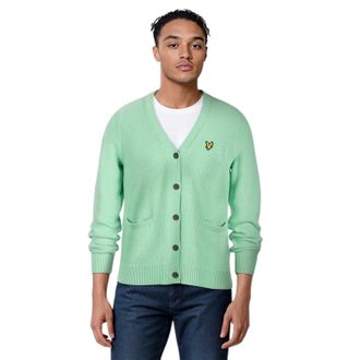 Lyle & Scott Herenvest met geborduurd logo, normale pasvorm (Lichtblauw)
