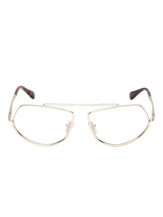 Max Mara Occhiali con montatura geometrica - Oro