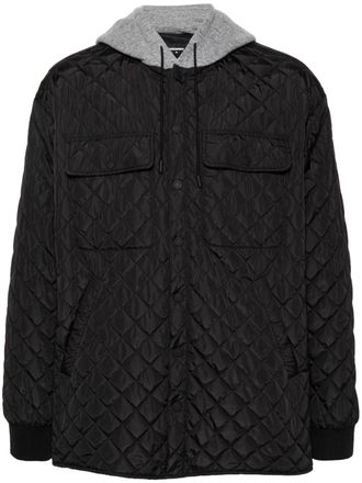 Dsquared2 Gevoerd jack met capuchon - Zwart