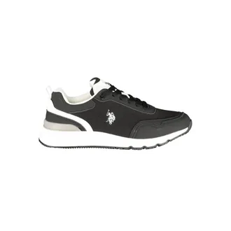 U.S.Polo Association Black Polyester Mens Mens Sneaker