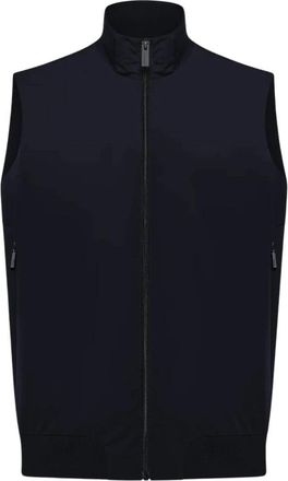 Roberto Ricci Design Montecristo Duck Down Padded Vest - Heren - Bodywarmers - Blauw - S - Leer - Jassen