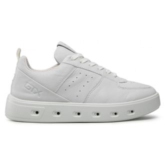Ecco Ecco Street 720 Leather Womens Lace Up Trainers - White - Size:UK 6.5-7