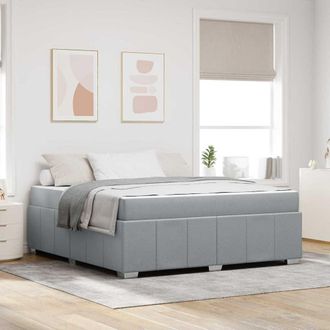 vidaXL Vidaxl - Struttura Del Letto Grigio Chiaro 180 X 200 Cm Tessuto
