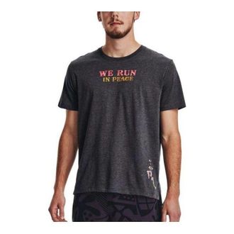 Under Armour We Run In Peace T-shirt Washed Black 1376986-001