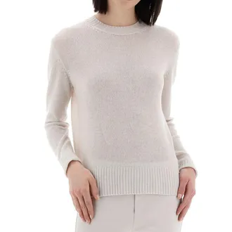 Herno Womens White Cashmere Sweater Clothing