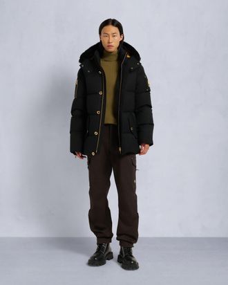 Moose Knuckles Mens Original Shearling Trim 3q Jacket Gold Series