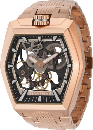 Invicta Akula Hand Wind Black Dial Mens Watch 44014