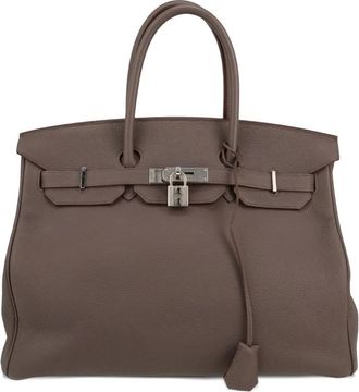 Hermès Borsa a mano Birkin 35 Togo 2014 - Grigio