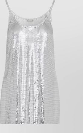 Paco Rabanne metallic mesh sequin top