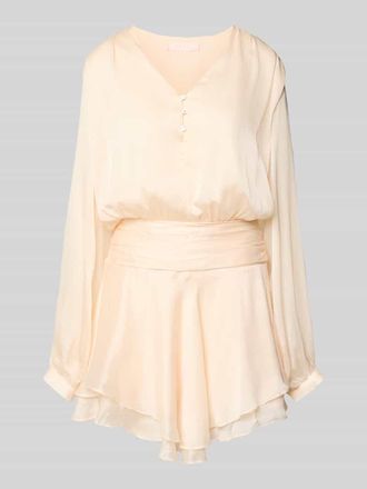 Guess Minikleid mit kurzer Knopfleiste Modell MAGALI in Koralle, Gr&ouml;&szlig;e XL