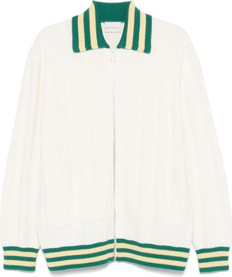 Dr&ocirc;le de Monsieur Giacca Le Cardigan Apr&egrave;s-Sport - Bianco