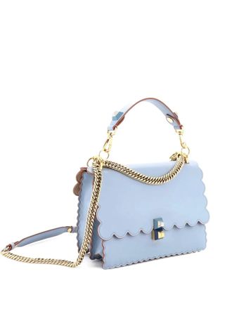 Fendi Kan I Bag Leather Medium shoulder bag - Blauw