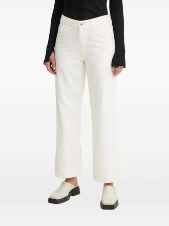 Levi's logo-patch pocket jeans - women - Cotton/Lyocell - 26/29 - Neutrals