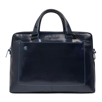 Piquadro Laptop Bags & Cases, unisex, Blue, Size: ONE SIZE Computer Portfolio Briefcase