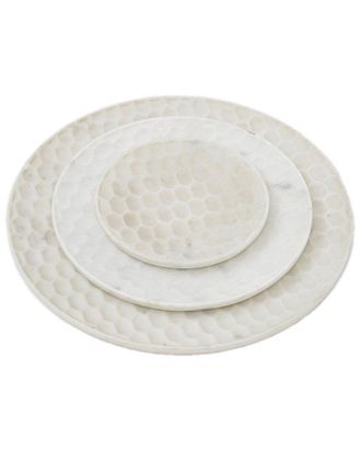 BIDKhome Bidkhome Medium Marble Round Platter