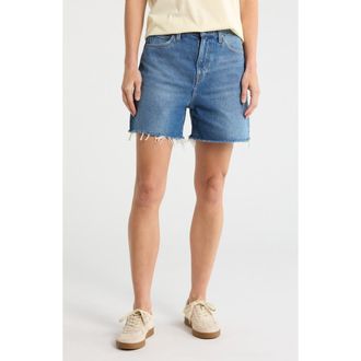 Frame Denim The Easy Fray Hem Denim Shorts in Maraud at Nordstrom Rack, Size 25
