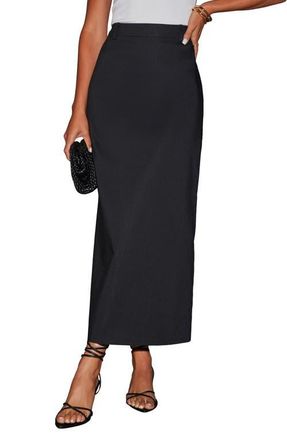 VICI Collection Naima Pencil Midi Skirt in Black at Nordstrom, Size Medium