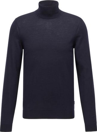 HUGO BOSS Hugo Boss-Rolkraag - Heren - Coltruien - Blauw - 3XL - Truien & Vesten