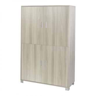 OEM Mueble De Oficina De Cuatro Puertas Olmo Claro Con Estantes 107x41x H162 Cm
