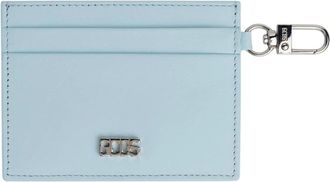 GCDS Comma Card Holder - Dames - Portefeuilles - Blauw - ONE Size - Leer - Accessoires
