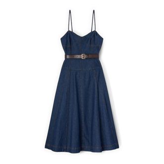 Motivi Dames, Jurken, Blauw, Maat: XS Katoen