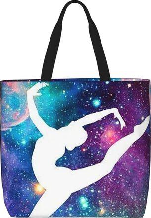 Generic Women Handbag Cute Girl Dancer Women Beach Bag Reusable Waterproof Crossbody Bags, For Graduation, Christmas, School, Holiday, Swim