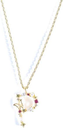 Girls Crew Flutterfly Initial Necklace in Gold at Nordstrom