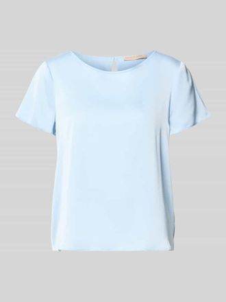 Rinascimento Rinascimento Blusenshirt mit Rundhalsausschnitt und abgerundetem Saum in Hellblau, Gr&ouml;&szlig;e XS