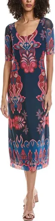 Johnny Was Maya Mesh Midi Dress