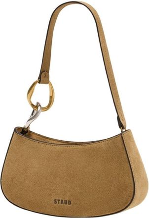 Staud Womens Ollie Shoulder Bag Brown Cowhide