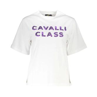 Cavalli Dames, Tops, Wit, Maat: XS Katoen