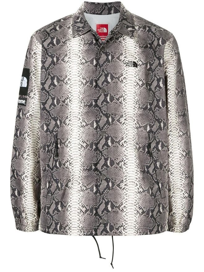 x The North Face snakeskin-print taped seam jacket - Multicolour