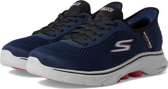 Skechers Mens Skechers GO Walk 7 - Easy On 2 Sneakers Blue Walking Sheos HAWK3119