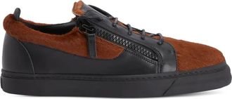 Giuseppe Zanotti Sneakers Frankie con doppia zip - Marrone